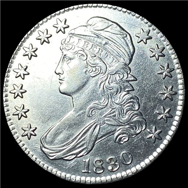 1830 Capped Bust Half Dollar CLOSELY  UNCIRCULATED