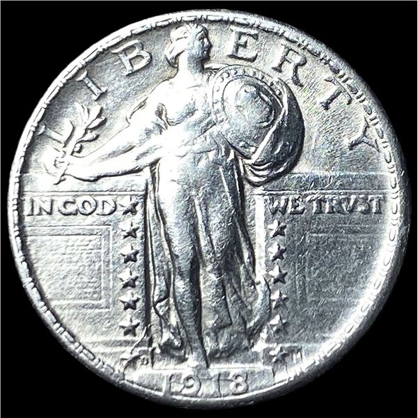 1918-D Standing Liberty Quarter CLOSELY  UNCIRCULATED