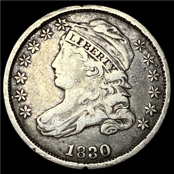 1830 Capped Bust Dime LIGHTLY CIRCULATED