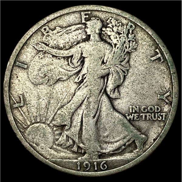 1916 Walking Liberty Half Dollar LIGHTLY  CIRCULATED