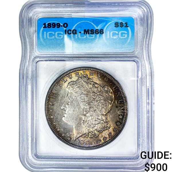 1899-O Morgan Silver Dollar ICG MS66