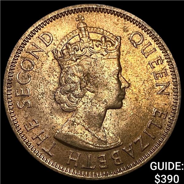 1956 Cyprus Bronze 5 Mils