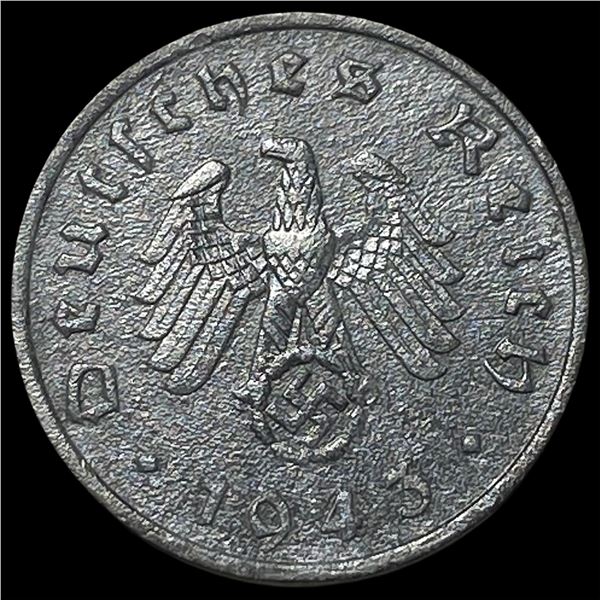1943-F Germany Third Reich 10 Pfennig