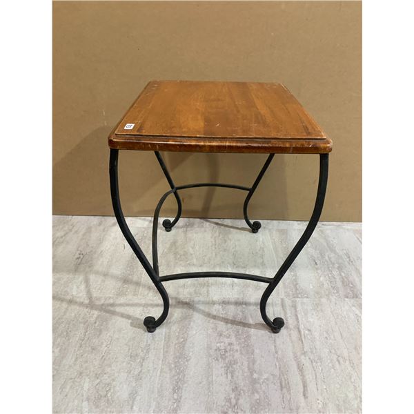 Wooden Table 16 1/2in X 14in X 19in
