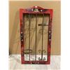Image 1 : Rustic Wood and Wrought Iron Wall Mounted Candle Holder