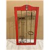 Image 3 : Rustic Wood and Wrought Iron Wall Mounted Candle Holder