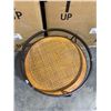 Image 2 : Metal and Wicker Table