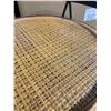 Image 3 : Metal and Wicker Table