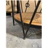 Image 8 : Metal and Wicker Table