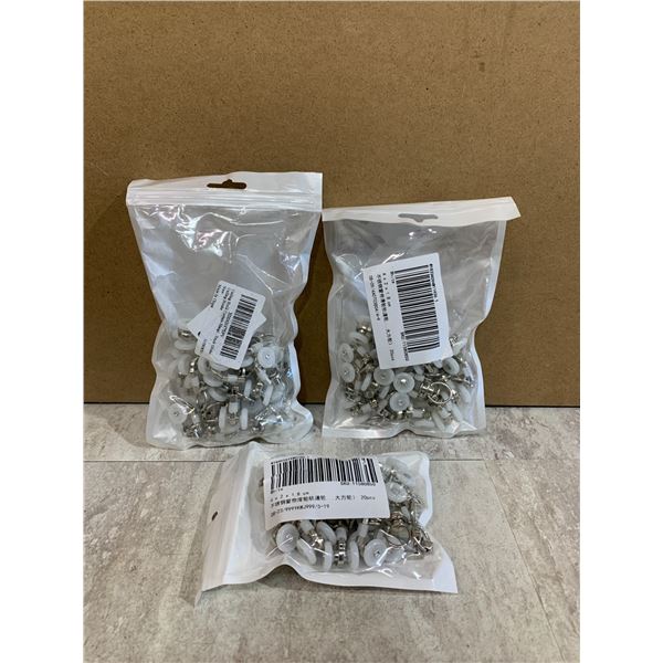 3 Packs - 50 Plus - Ceiling Hooks - Track Gliders - Curtain Hangers