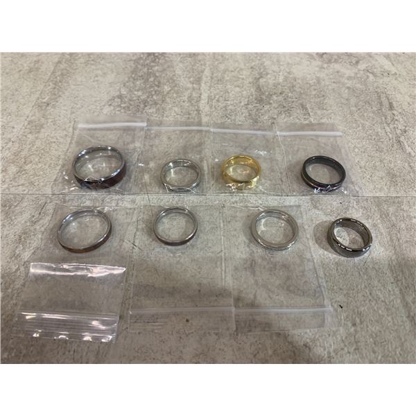 Lot of 8 Assorted Brand New Rings