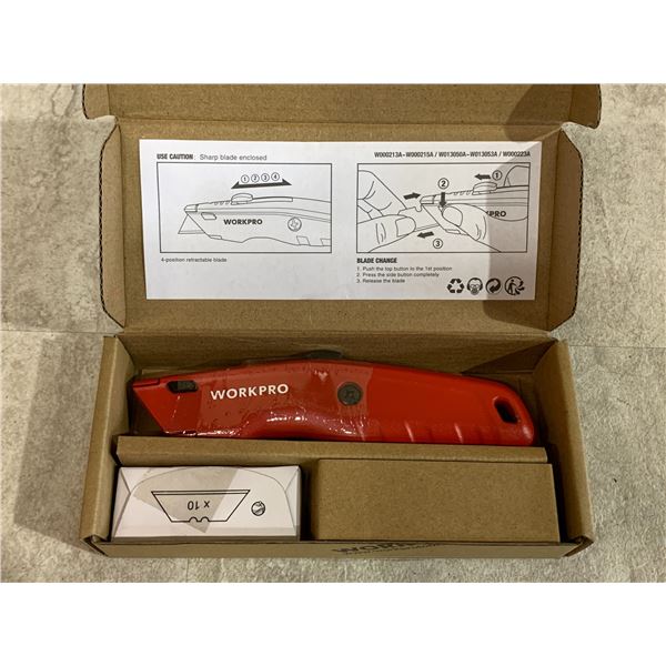 Red - Quick Change Retractable Utility Knife