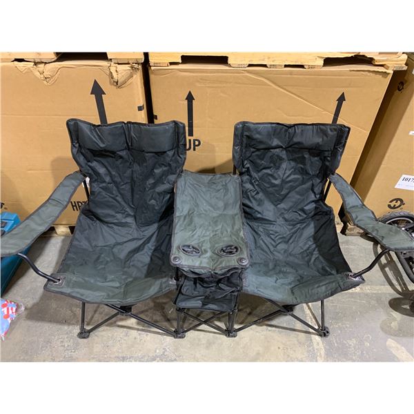 Double Seat Camping Chair w/ Cup Holders