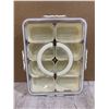 Image 1 : 8 Compartment Divided Serving Tray w/ Lid