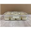 Image 3 : 8 Compartment Divided Serving Tray w/ Lid