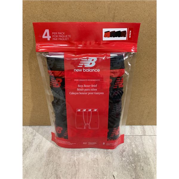 New Balance - Youth Size Medium 4 Pack Boxer Briefs