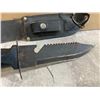 Image 2 : Vintge Rambo Style Survival Knife - Missing Top Cap