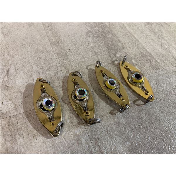 Lot of 4 LED Light-Up Fishing Lures