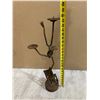 Image 6 : Vintage Abstract Iron Sculpture Candle Holder
