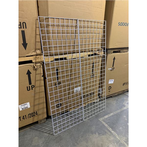 2 x Metal Storefront Gridwalls - 24 1/4in x 6ft 1/4