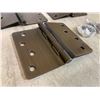 Image 2 : Brushed Bronze Finish Metal Hinges - 45 Total