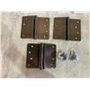 Image 4 : Brushed Bronze Finish Metal Hinges - 45 Total