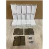 Image 1 : Brushed Nickel Finish Metal Hinges - 45 Total