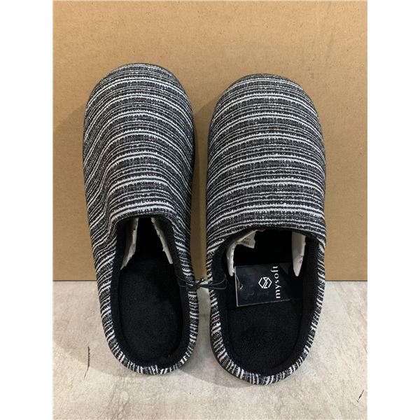 Sparkly Navy Blue / Silver Memory Foam Slippers