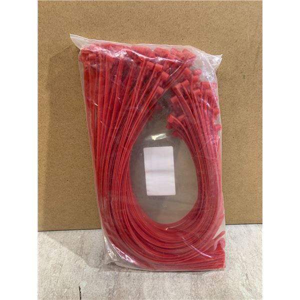 100 Pcs Red 16 Inch Zip Ties