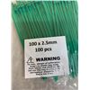 Image 5 : 1000 PCS Small Green Zip Ties - 4in x 0.1in