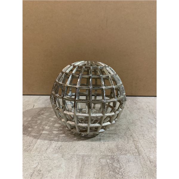 ELK Home McNally Globe Sculpture Textured Nickel Finish