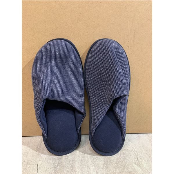 Mens Memory Foam Slippers BlueSize Small