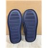 Image 3 : Mens Memory Foam Slippers BlueSize Small