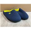 Image 2 : Mens 2 Tone Blue Yellow Memory Foam Slippers Size 8 - 9