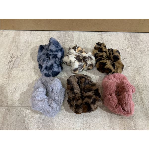 Leopard Pring Hair Scrunchies Hait Ties 6 Pack