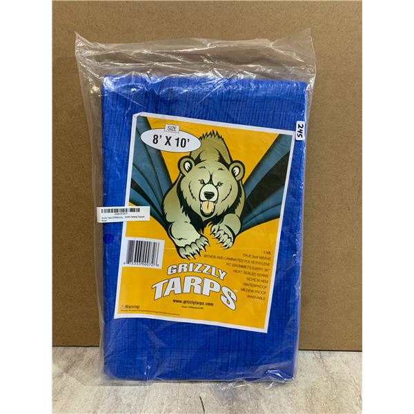 Grizzly Tarps 8 X 10 Tarp Blue