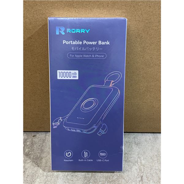Rorry Portable Power Bank for Apple Watch & Iphone 10000mAh