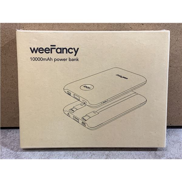 WeeFancy 10000mAh Powerbank Black