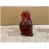 Image 10 : Lot of 2 Red Resin Fu Dogs