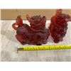 Image 13 : Lot of 2 Red Resin Fu Dogs