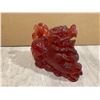 Image 3 : Lot of 2 Red Resin Fu Dogs