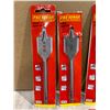 Image 2 : Lot of 12 Pro Sense Wood Spade Bit Multible Sizes