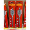 Image 3 : Lot of 12 Pro Sense Wood Spade Bit Multible Sizes