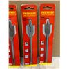 Image 4 : Lot of 12 Pro Sense Wood Spade Bit Multible Sizes