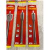 Image 5 : Lot of 12 Pro Sense Wood Spade Bit Multible Sizes