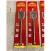 Image 7 : Lot of 12 Pro Sense Wood Spade Bit Multible Sizes