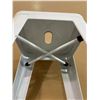 Image 4 : Lot of 2 Metal Stacking Stools 30in Tall White Colour