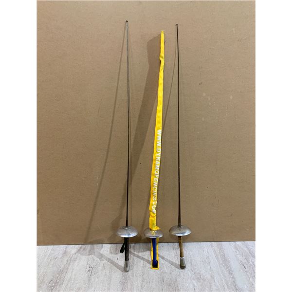 Lot of 3 Fencing Foils