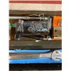 Image 3 : Red Metal Tool Box w/ Insert & Assorted Tools / Bits