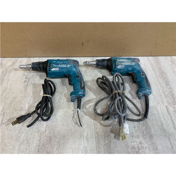 Lot of 2 Makita FS4000 Drywall Screw Guns (Read Description)